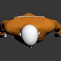 Bright Orange Nike Football Sports Jacket with Zipper Design on Mannequin