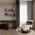 Modern Luxury Upholstered Double Bed With Minimalist Nightstands In Sophisticated Warm Toned Bedroom Design