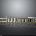 Classical Style Stone Balustrades With Various Decorative Designs For Architectural Projects 3d model