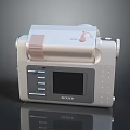 Sony Portable Electronic Device With White And Gray Design Digital Screen And Buttons