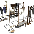 Various Stylish Clothes Racks With Hanging Clothes And Functional Designs For Home