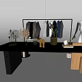 Modern Clothing Store Interior With Mannequin And Stylish Clothes Displayed On Rack
