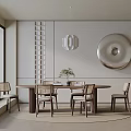 Modern table combination 3d model