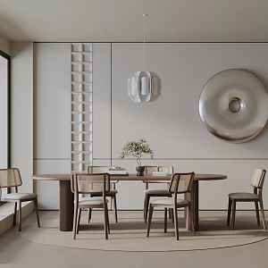 Modern table combination 3d model