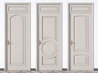 Jane Europe swing door single door 3d model