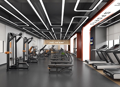 Modern Gym 3d model