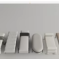 Modern Bed End Stool Bench Sofa Stool Shoe Changing Stool 3d model
