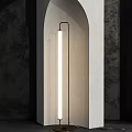 Modern Floor Lamps In Chic Interior With Arched Design Elements 3d model