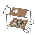 Log trolley mobile side 3d model