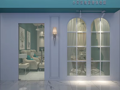 Modern Shower Sauna Experience Center With Comfortable Interior And Relaxing Atmosphere 3d model