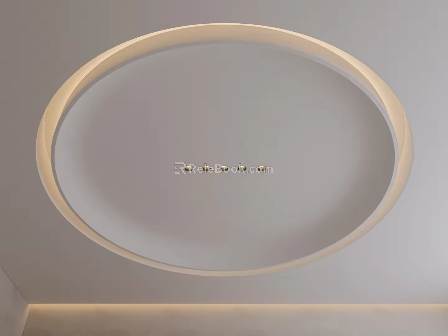 Modern Ceiling Round Ceiling Minimalist Borderless Downlight 3d model