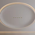 Modern Ceiling Round Ceiling Minimalist Borderless Downlight 3d model