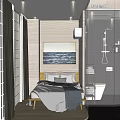 Panasonic Retail Store Modern Interior Design With Displayed Appliances Refrigerators TVs And Wooden Counter