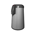 Silver Gray Modern Electric Kettle With Insulated Stainless Steel Body And Ergonomic Handle