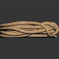 Rope pile rope hemp rope group rope life supplies construction supplies life-saving supplies 3d model