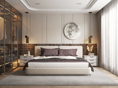 Modern Bedroom Home Bedroom 3d model