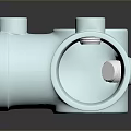 Galvanized Metal Three Way Pipe Fitting For Industrial Plumbing Systems