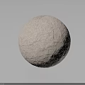Natural Stone Decorative Sphere With Rough White Textured Surface For Home Decoration