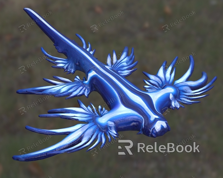 Blue dragon slug Qinglong slug model