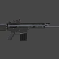 Submachine guns and rifles 3d model