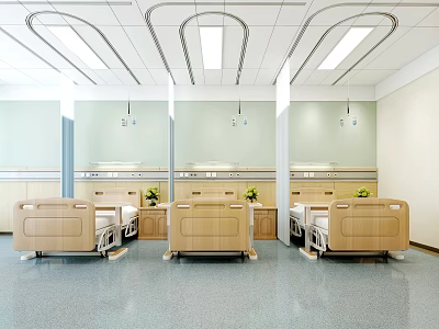 Modern Ward Hospital Ward 3d model