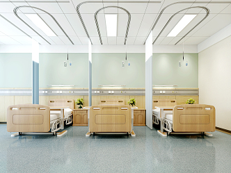 Modern Ward Hospital Ward 3d model