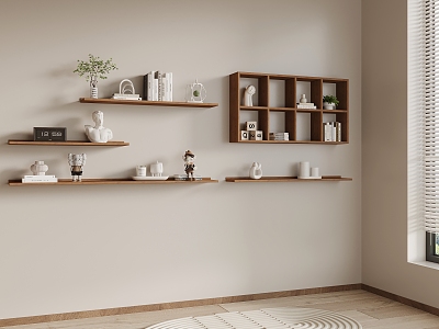 Nordic Style Bookshelf Storage Rack model