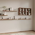 Nordic Style Bookshelf Storage Rack 3d model