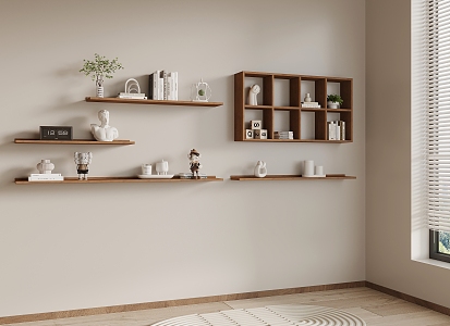 Nordic Style Bookshelf Storage Rack 3d model