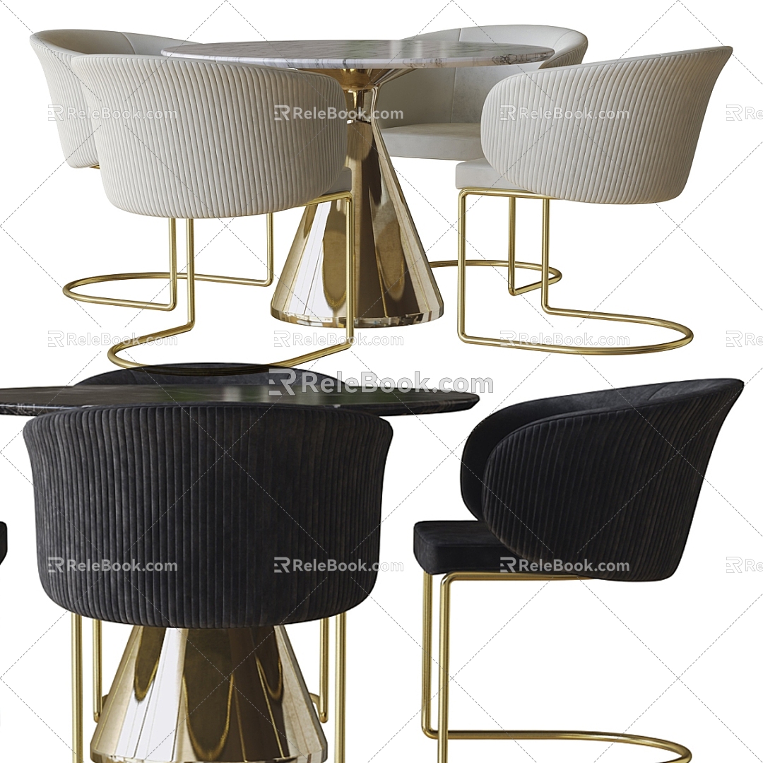 Dining table and chair model