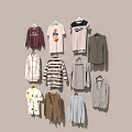 Clothes Shirts 3d model