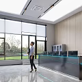 Modern Control Room With Large Digital Screen Data Visualization Control Desk And Server Racks