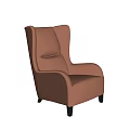 Single sofa pedal 3d model