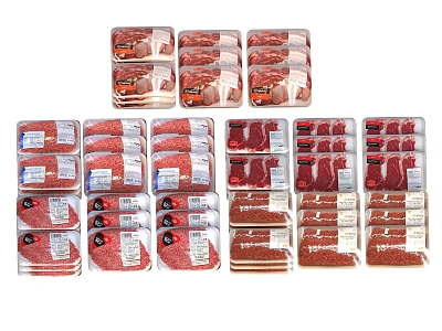 Food Meat Meat Pork Minced pork Beef Fresh 3d model Food Meat Meat Pork Minced pork Beef Fresh 3d model