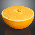 Fresh Sliced Orange Fruit With Juicy Pulp And Vibrant Citrus Texture
