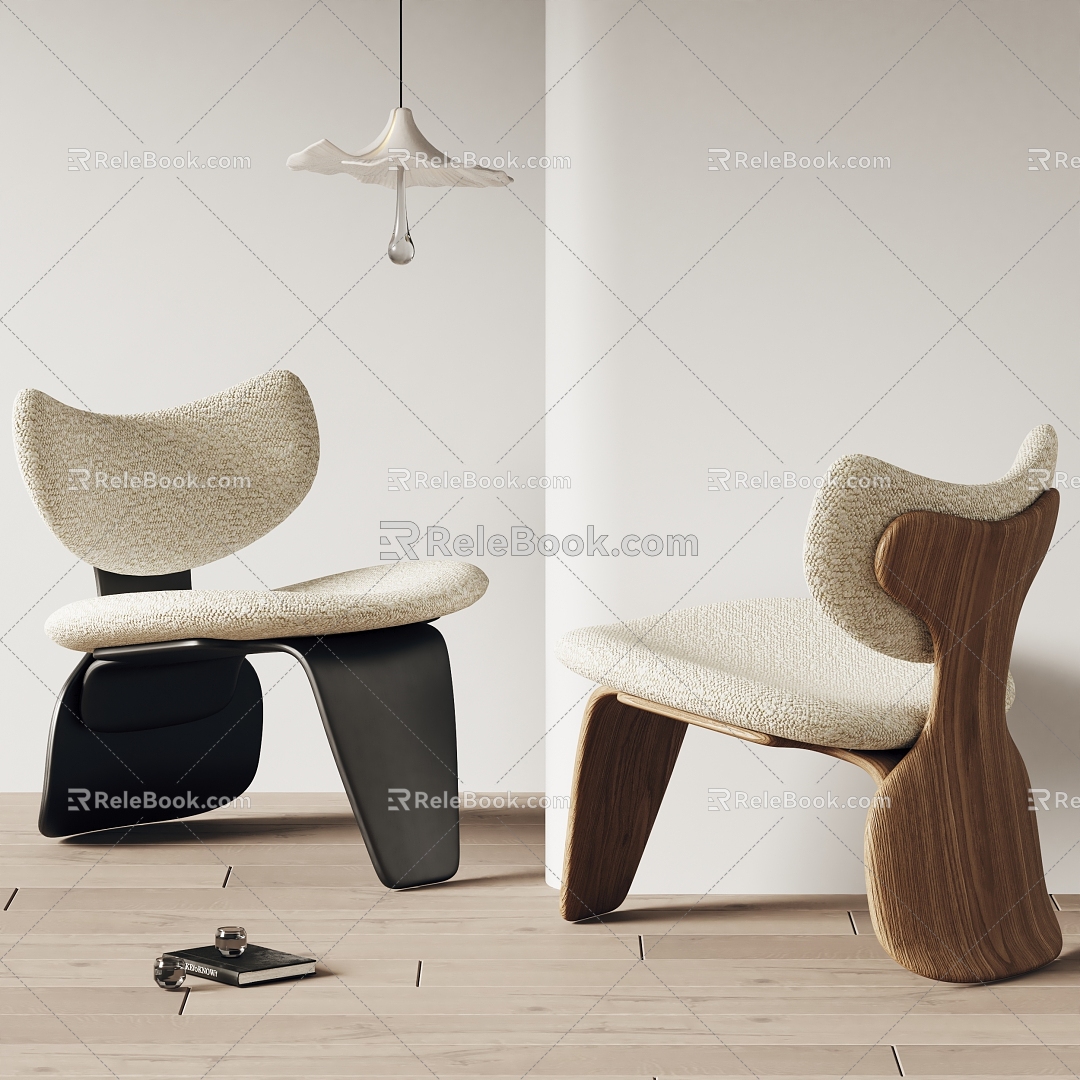 Modern poliform Leisure Chair Single Chair Chandelier 3d model