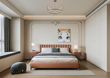 Daughter Room Bedroom 3d model