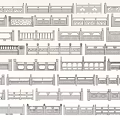 Chinese Guardrail Stone Railing Stone Railing Stone Railing Stone Railing Stone Railing Marble Railing Fence 3d model