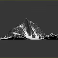 Breathtaking Snowy Mountain Landscape With Snow Covered Peaks And Rocky Slopes