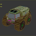 All Terrain Off Road Vehicle Featuring Large Tires For Diverse Terrain Traversal