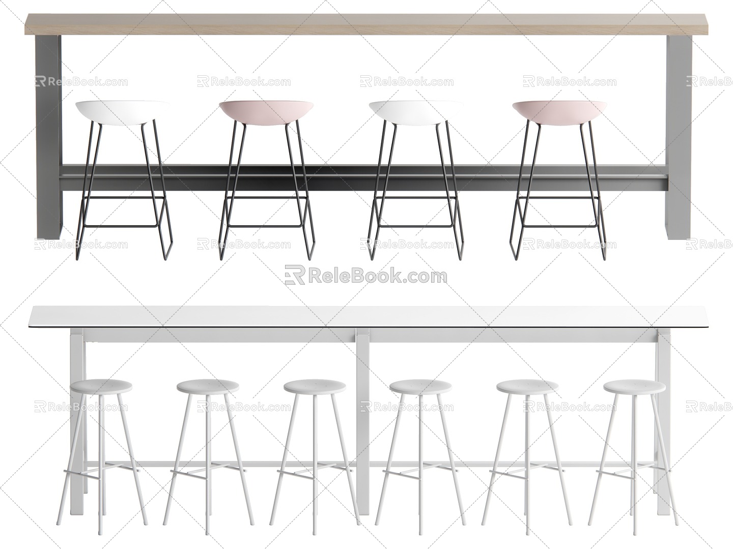 Modern Bar Stool 3d model