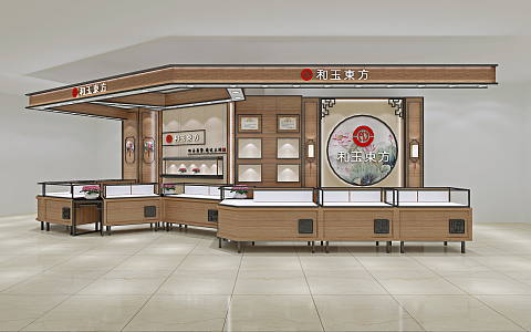 New Chinese Jewelry Store 3d model