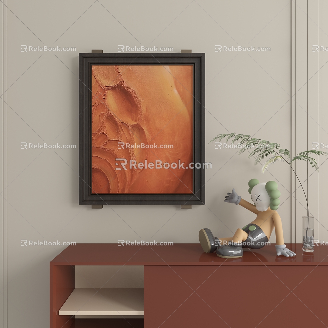 abstract decorative painting model