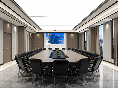 Modern Meeting Room Meeting Tables and Chairs model