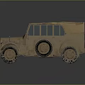 Vintage Off Road Vehicle With Canvas Top And Rugged Tires Classic Design
