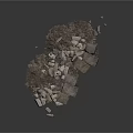 Natural Stone and Wood Chips Pile for Building or Decorative Use