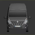 minibus minivan driverless bus school bus van box car 3d model