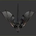 Fantasy Dragon Character With Large Wings And Scaled Body In Majestic Standing Pose 3D Render