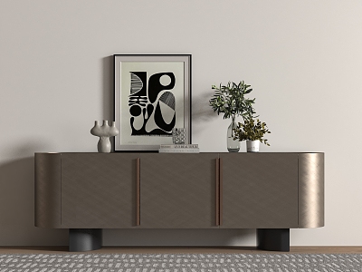 Modern Entrance Cabinet Side Cabinet 3d model