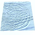 Snow Covered Ground With Intricate Footprints And Swirl Patterns 3d model
